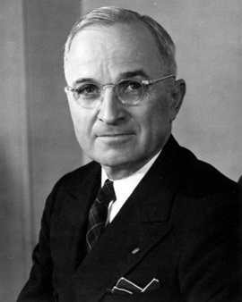 Public Domain portrait of President Truman.